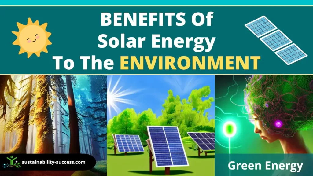 Solar energy benefits